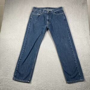 Levi's 505 Regular Straight Fit Jeans Men's 36x32 Measured 34x29 Blue